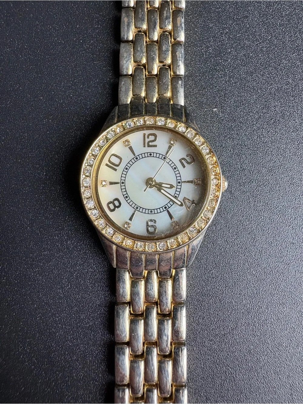 Gold-Tone Women's Crystal Accent Bracelet Watch - Gold